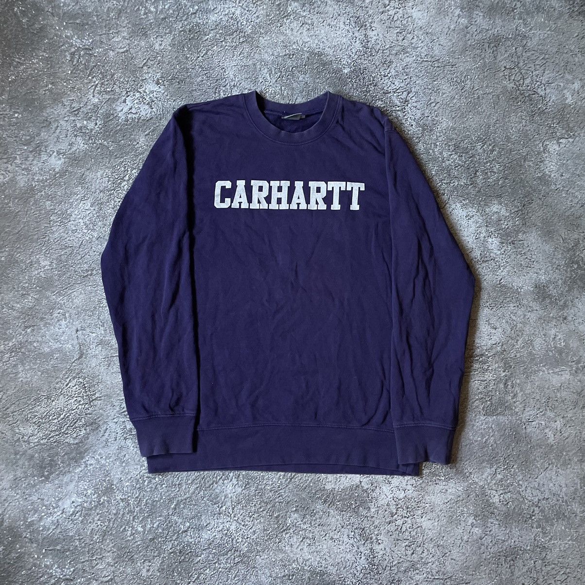 Vintage Vintage 90s Carhartt Faded Logo Crewneck Streetwear Boxy L Size US L / EU 52-54 / 3 - 3 Thumbnail