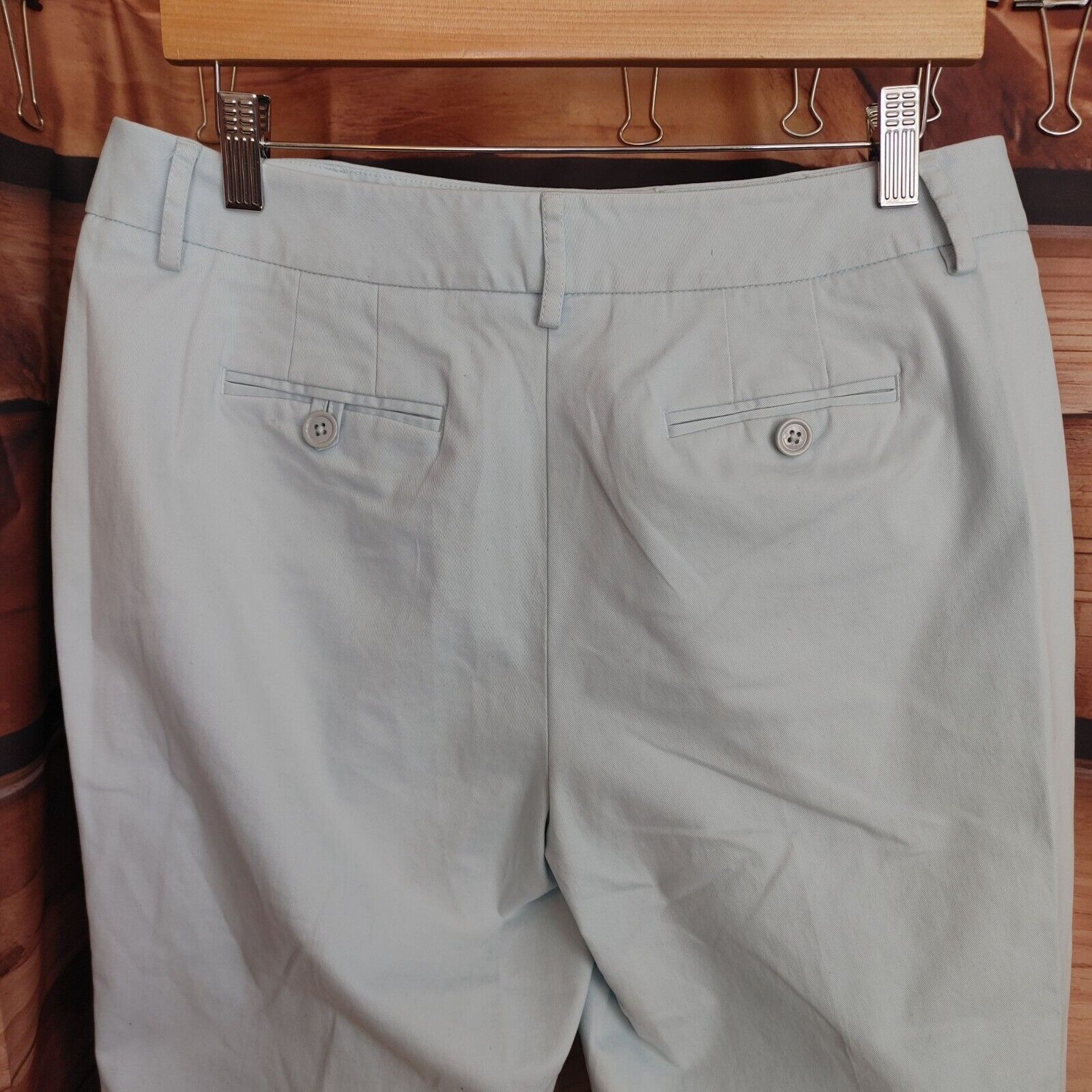 Other Talbot's Petite Women's Stretch Light Blue Capri Pants 10 Size 32" / US 10 / IT 46 - 2 Thumbnail