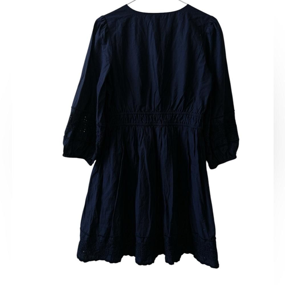 Gap GAP navy blue Eyelet Detail Dress Size S Size S / US 4 / IT 40 - 2 Thumbnail