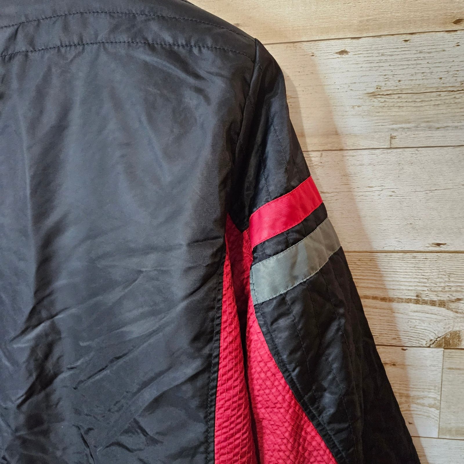 BKE Quilted Moto Bomber Jacket Y2K Quilted Biker