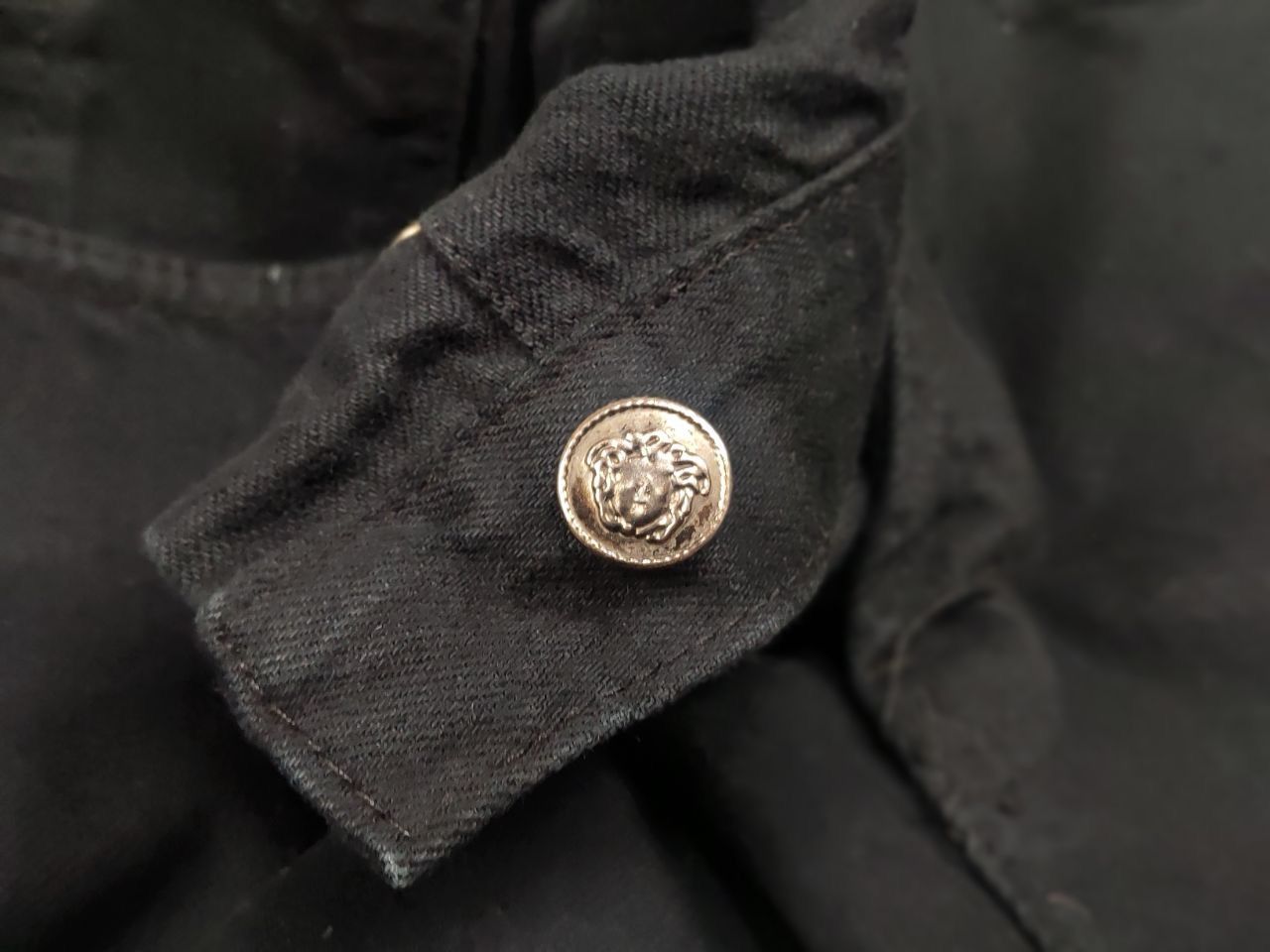 Versace Jeans Couture Vintage 90's Versace Jeans Couture Logo Black Denim Size US 34 / EU 50 - 10 Thumbnail