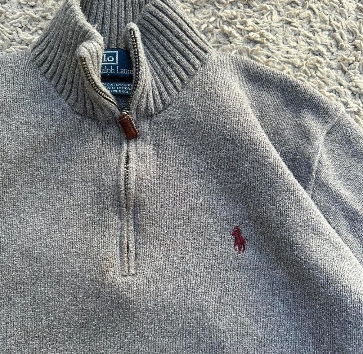 Polo Ralph Lauren Vintage 90s Polo Ralph Lauren 1/4 Zip Knit Pullover Size US M / EU 48-50 / 2 - 4 Thumbnail