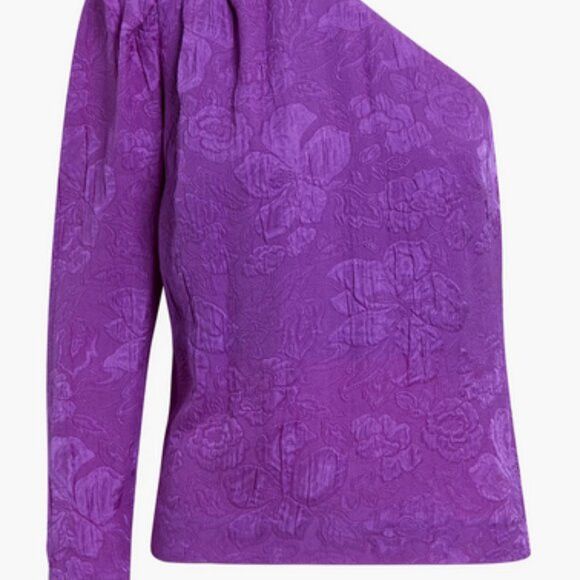 Stella McCartney Stella McCartney One sleeve silk cloqué top size 6 Size M / US 6-8 / IT 42-44 - 5 Thumbnail