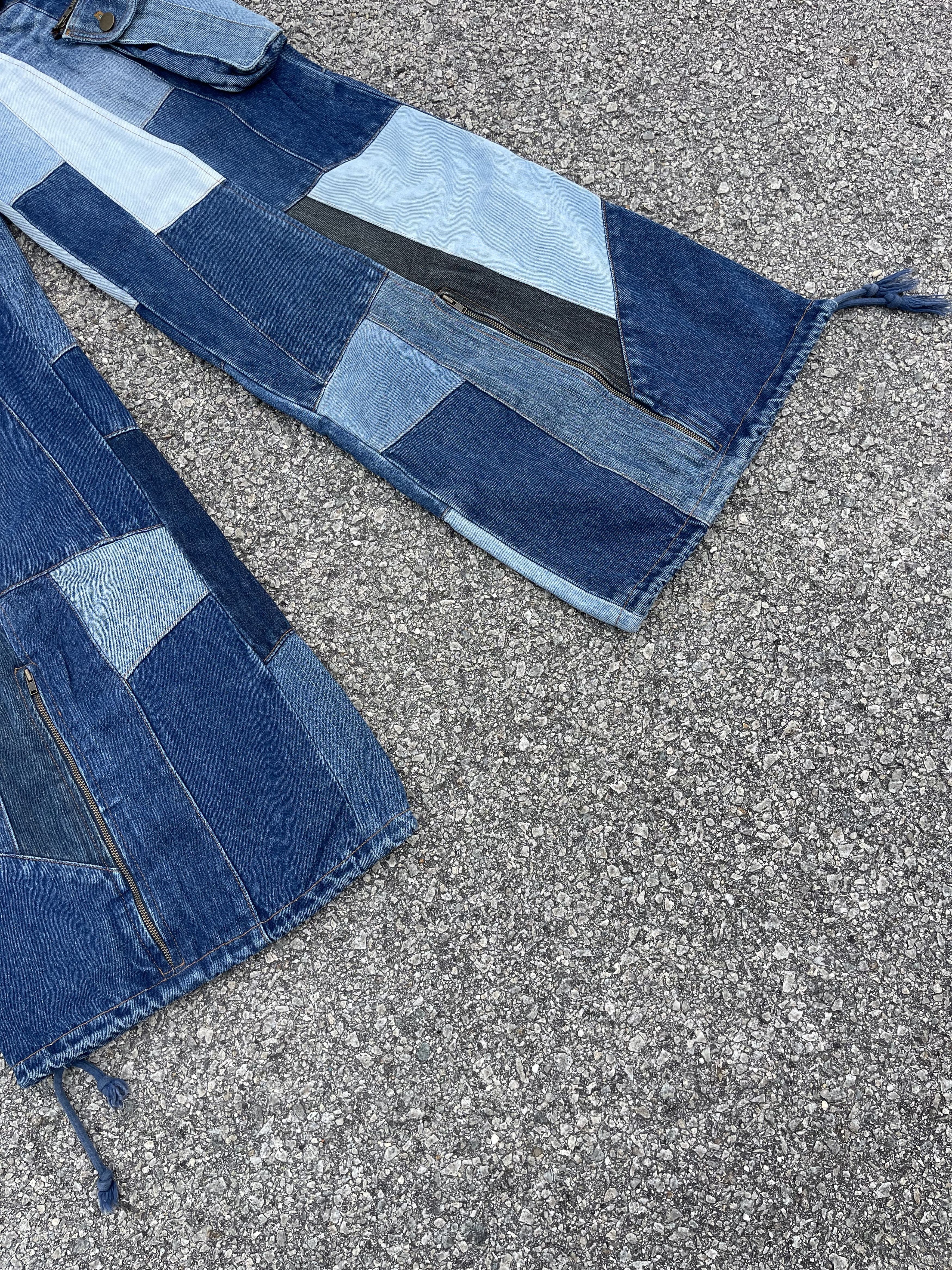 JNCO × Marc Ecko Baggy Patchwork Cargo Pocket Size US 31 - 4 Thumbnail