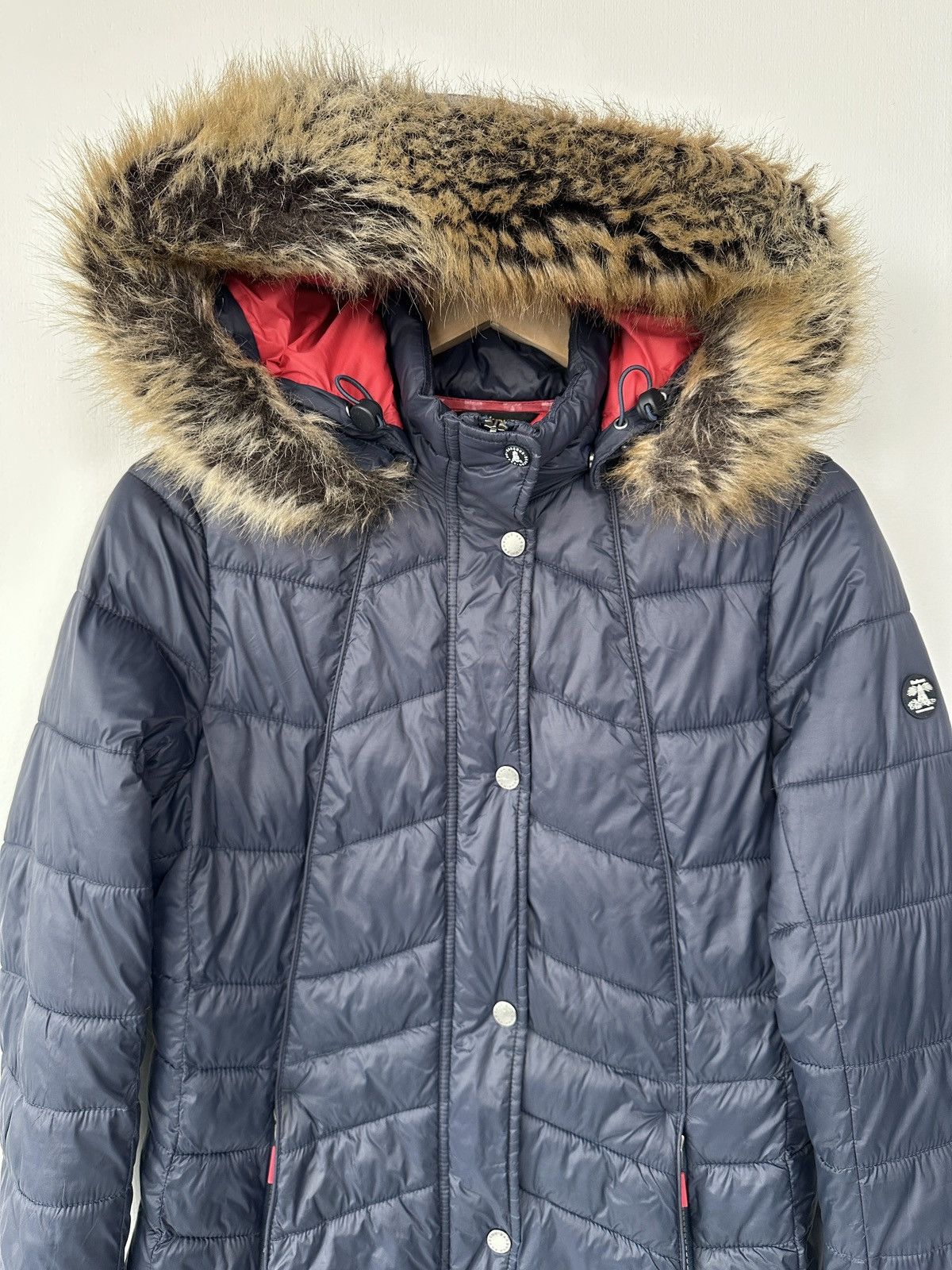 Barbour BARBOUR Bernera Quilt Puffer Jacket Hooded Faux Fur Trim Size M / US 6-8 / IT 42-44 - 4 Thumbnail