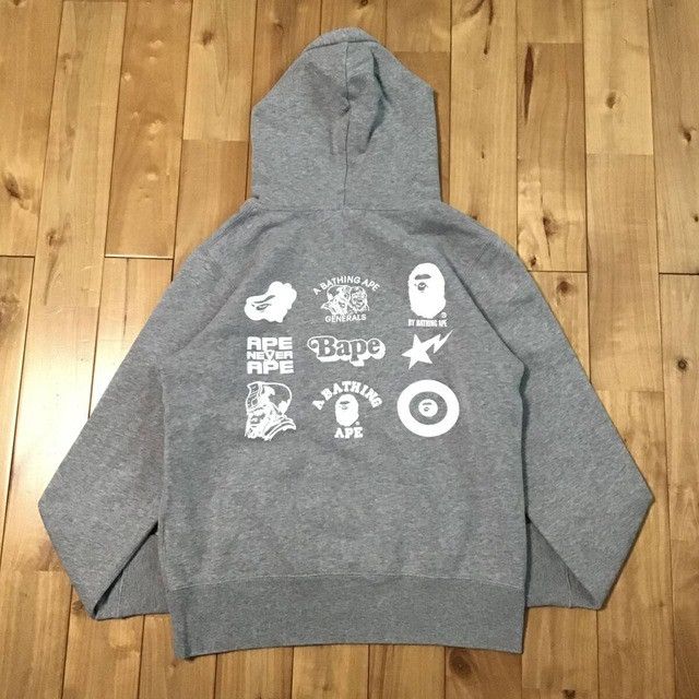 Bape BAPE logo pullover hoodie a bathing ape Size US S / EU 44-46 / 1 - 3 Thumbnail