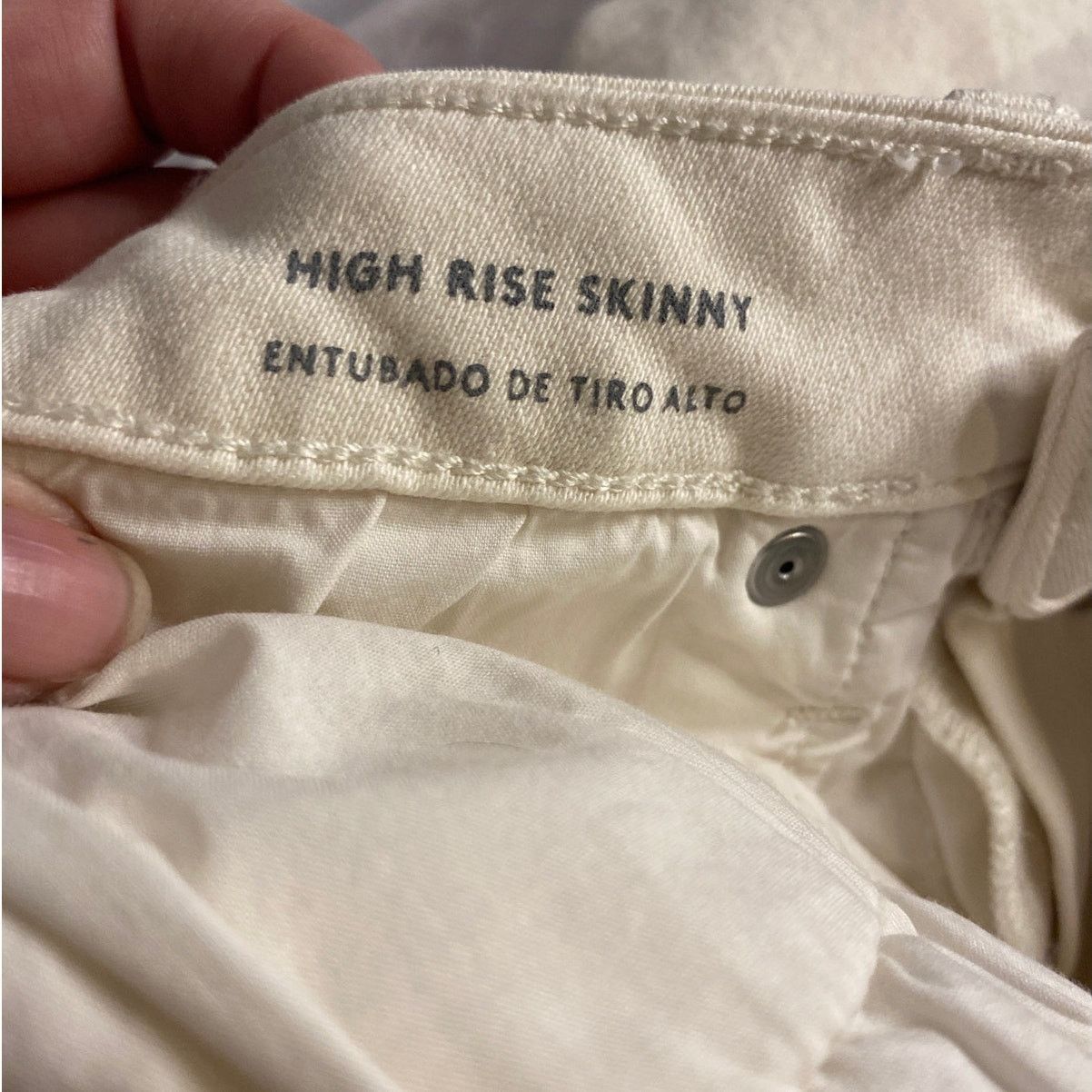 Other Neutral Minimalist Beige High Rise Skinny Jeans 2/26 Size 26" / US 2 / IT 38 - 4 Thumbnail