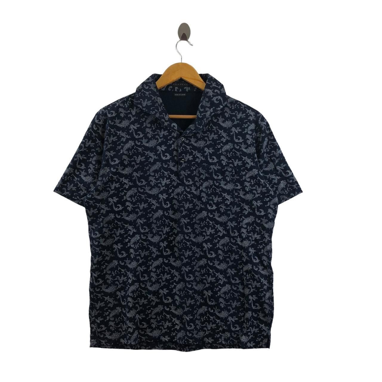 Other Vintage HILTON PAISLEY Over Print AOP Polo Tee Shirt Art Size US L / EU 52-54 / 3 - 1 Thumbnail