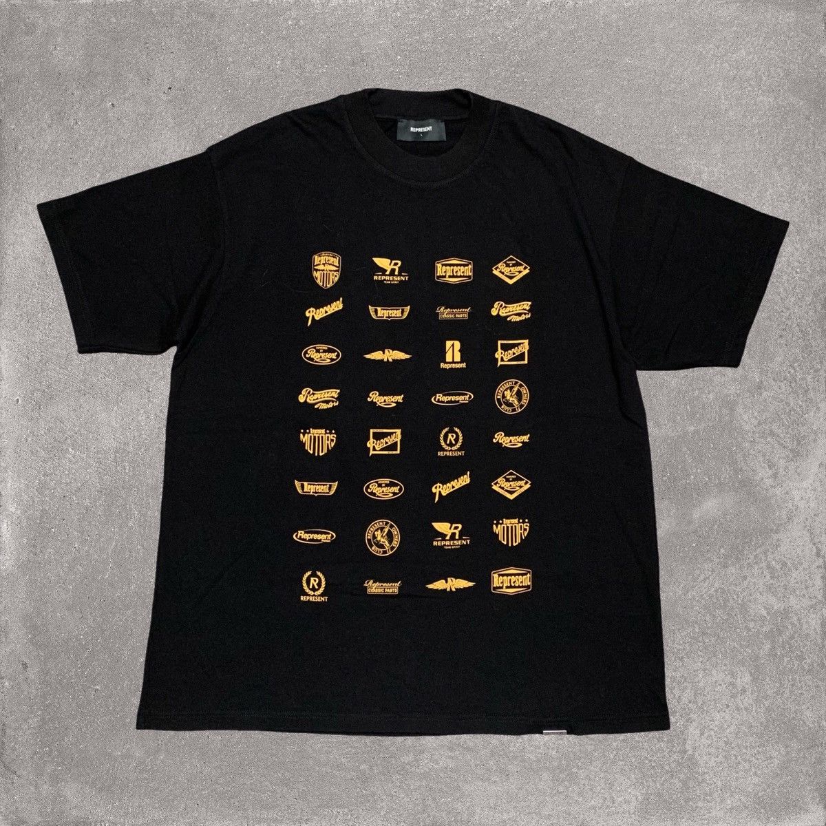 Represent Clo. Represent Large Sample Logo Graphic Jet Black Tee Size US L / EU 52-54 / 3 - 1 Thumbnail
