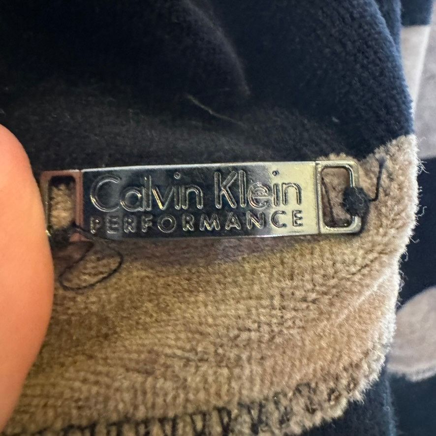 Calvin Klein Calvin Klein Performance Velour Stripe Zip Hoodie Size S / US 4 / IT 40 - 5 Thumbnail