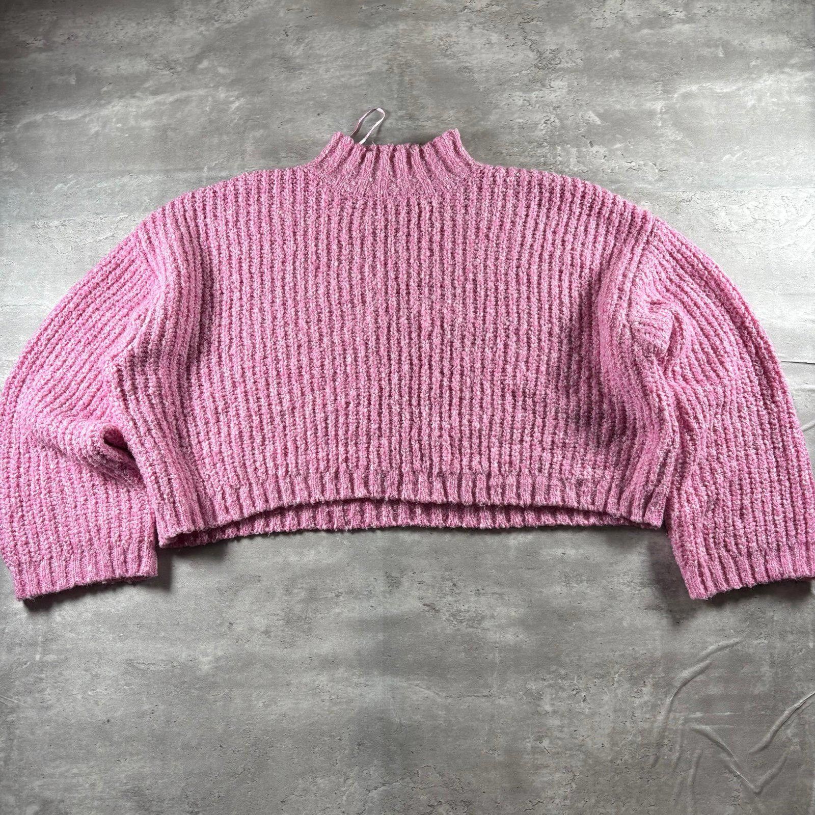 Other SINCERELY JULES Pink Cropped Ribbed Sweater Size XL / US 12-14 / IT 48-50 - 1 Thumbnail
