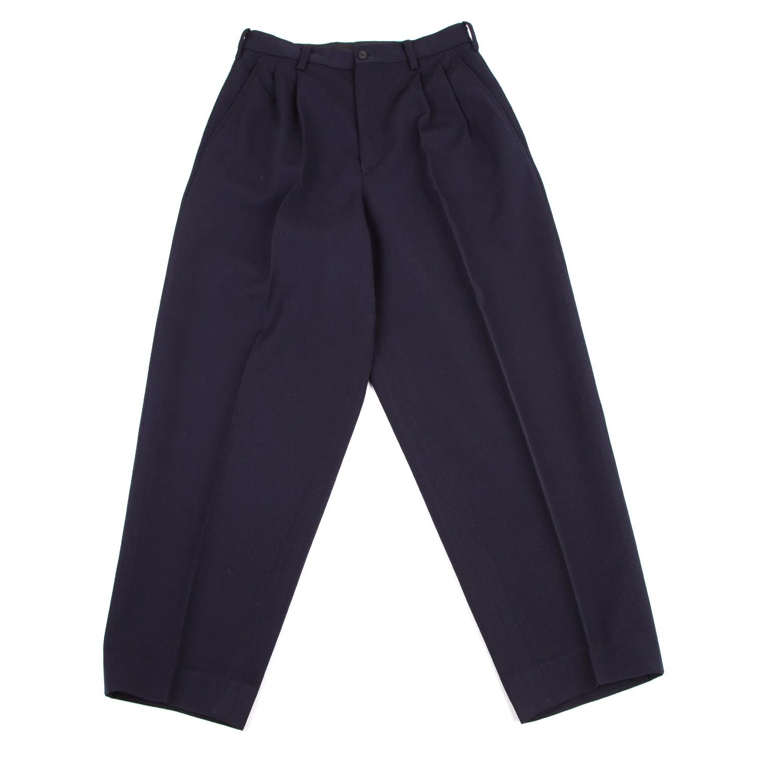 Yohji Yamamoto Yohji Yamamoto Wool Gabardine Two-Tuck Pants Size US 30 / EU 46 - 1 Thumbnail