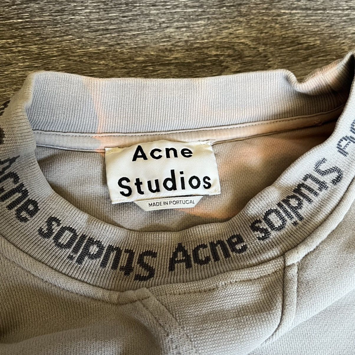 Acne Studios Vintage Acne Studios Flogho Neck Logo Crewneck Sweatshirt Size US M / EU 48-50 / 2 - 4 Thumbnail