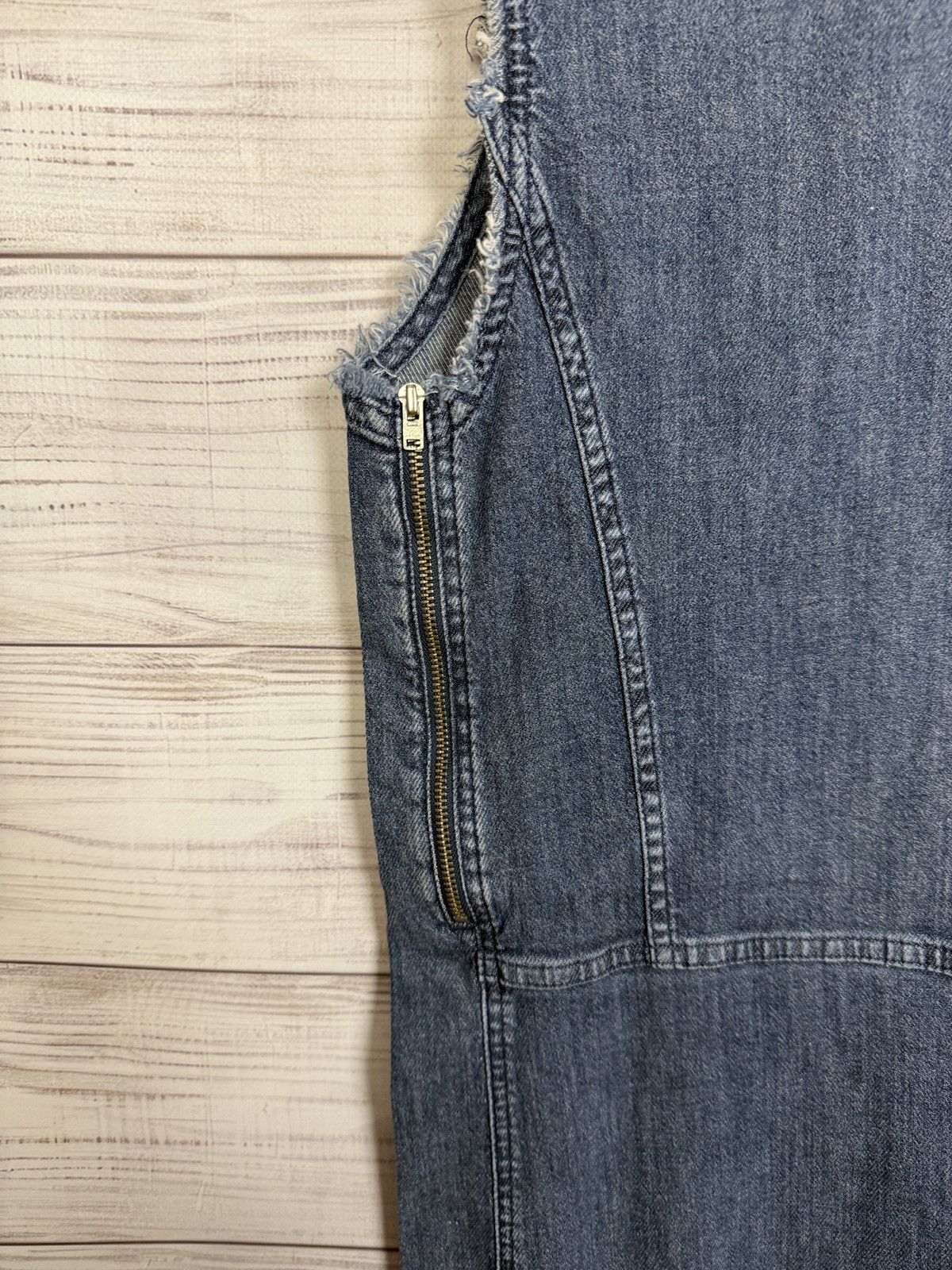 Acne Studios Acne Studios Distressed Denim Dress Size XS / US 0-2 / IT 36-38 - 8 Thumbnail