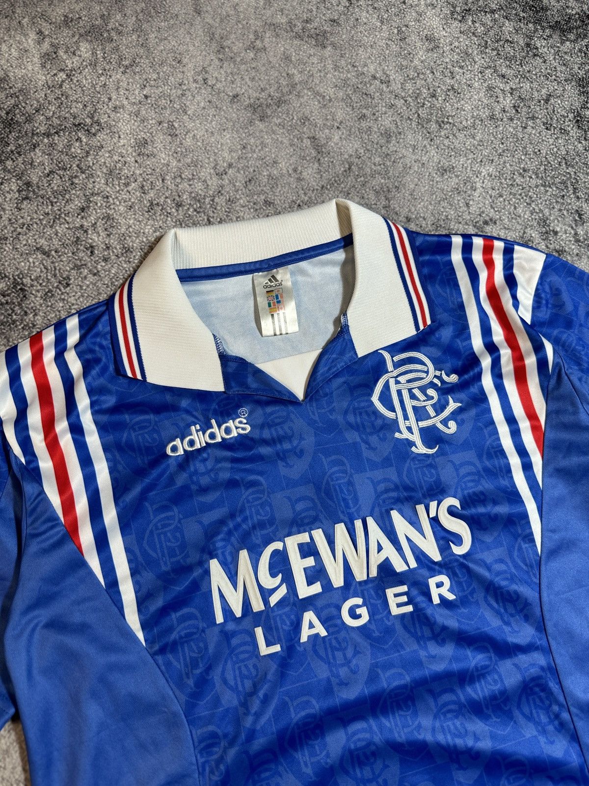 Adidas × Vintage Vintage adidas Glasgow Rangers soccer jersey Blokecore Style Size US L / EU 52-54 / 3 - 3 Thumbnail
