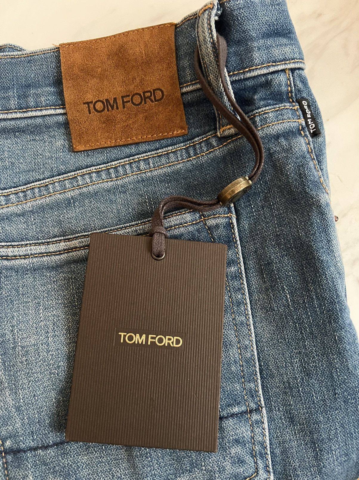 Tom Ford Tom Ford Standard Fit Whashed Blue Jean 34 98% Cotton Size US 34 / EU 50 - 9 Thumbnail