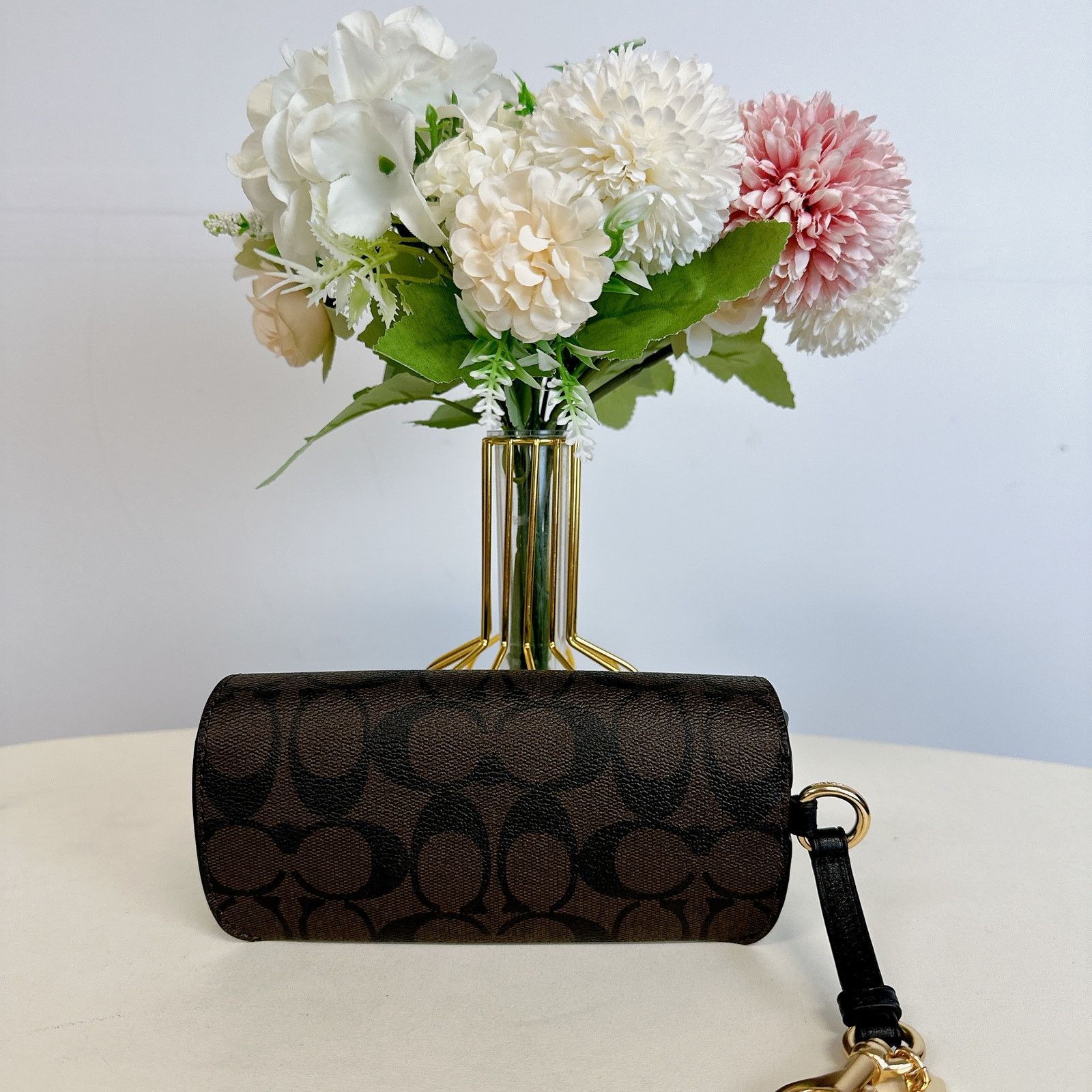 Coach Coach 73639 Sunglass Case In Signature Canvas IN Brown Size ONE SIZE - 2 Thumbnail