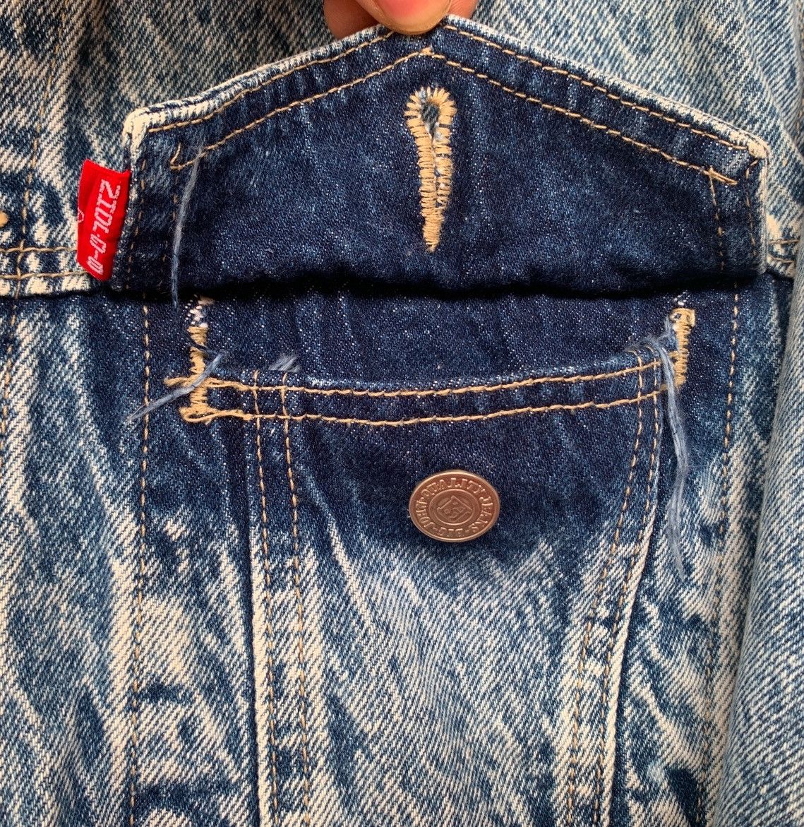 Vintage Vintage Acid Wash Big John Denim Trucker Jacket Size US S / EU 44-46 / 1 - 11 Thumbnail