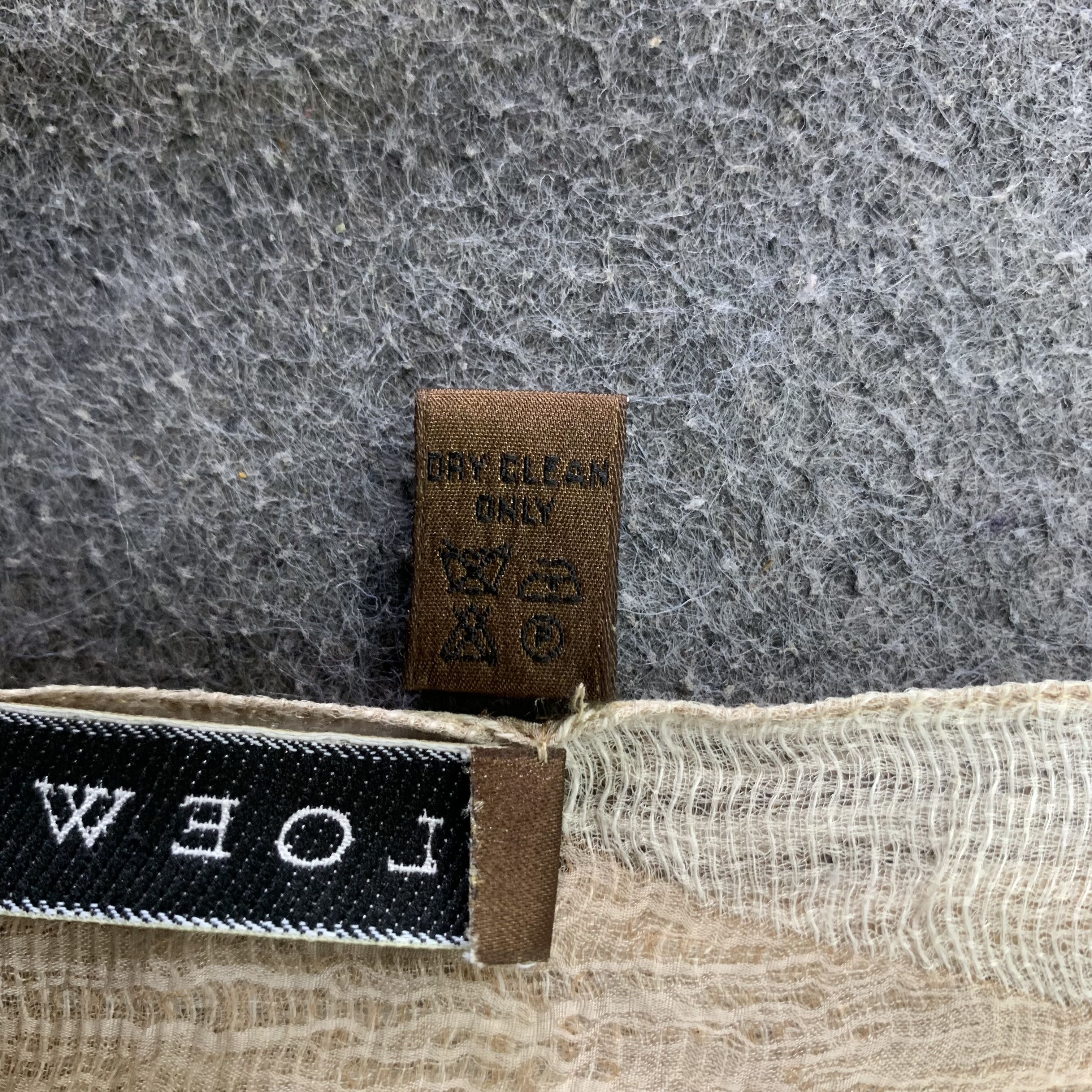 Loewe Loewe Scarf Silk Muffler Neck Wrap Stole BL9330 Size ONE SIZE - 10 Thumbnail