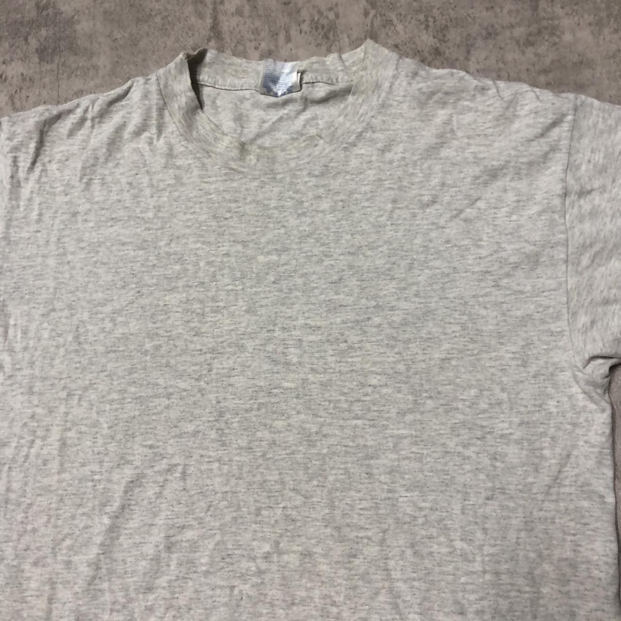 Other Grey vintage 90s single stitch cotton t-shirt clothing Size US L / EU 52-54 / 3 - 2 Thumbnail