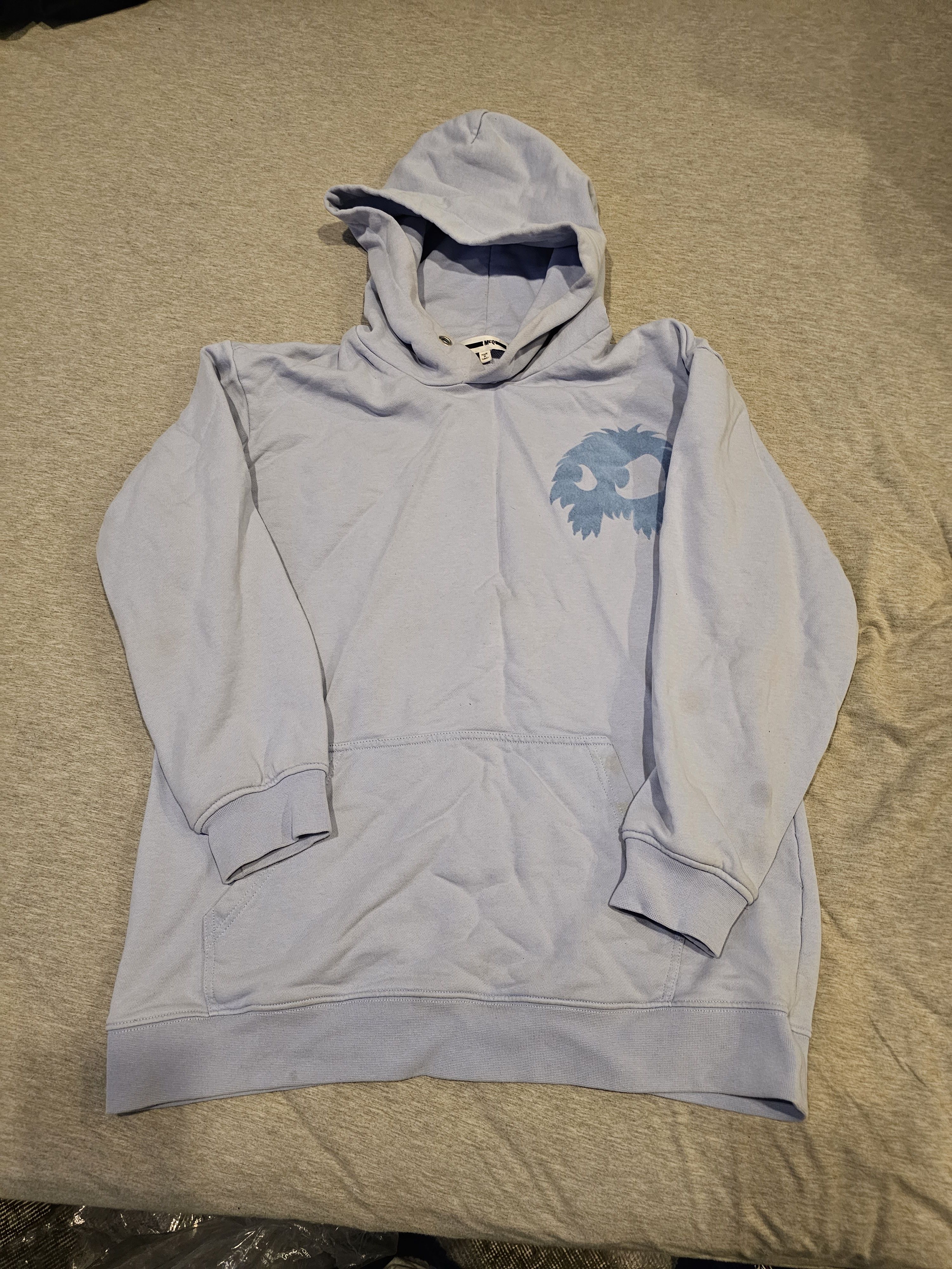 image of Mcq Light Blue Hoodie Size Medium, Men's