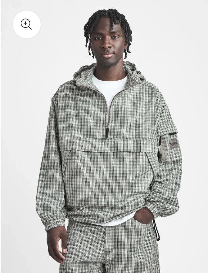 Gap x MadHappy plaid anorak large