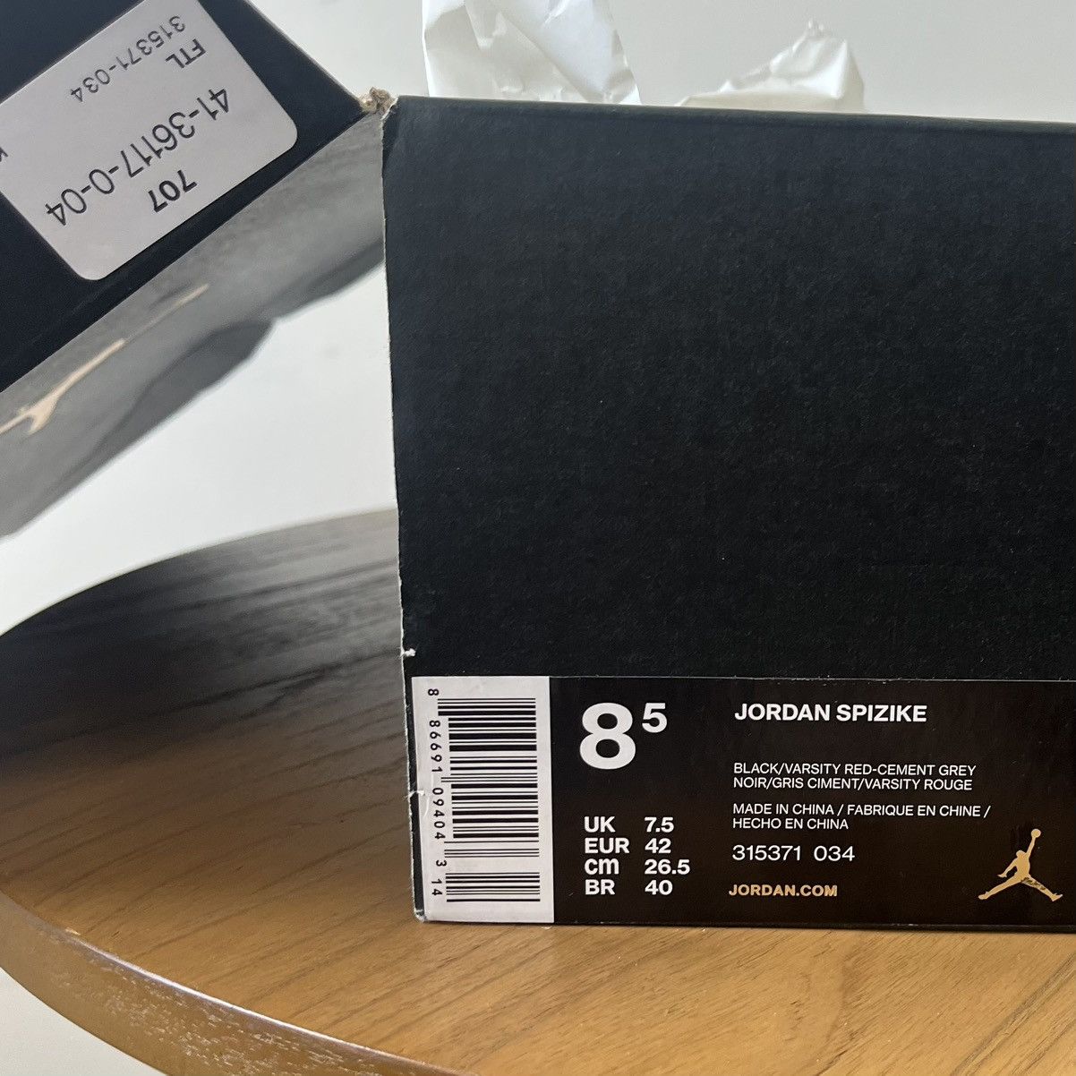 Jordan Brand Jordan Spizike Black 2017 Jordan Sneakers Shoes 315371 034 Size US 8.5 / EU 41-42 - 6 Thumbnail