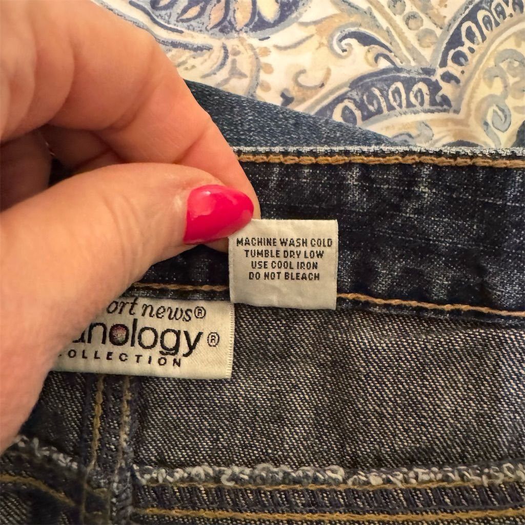 Other Newport News Jeanology Women's Long Denim Skirt Blue Size M Size 32" / US 10 / IT 46 - 6 Thumbnail