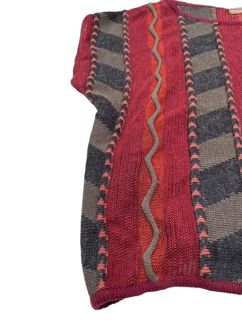 RARE 80s Archival Issey Miyake Geometric Linen Blend Knit