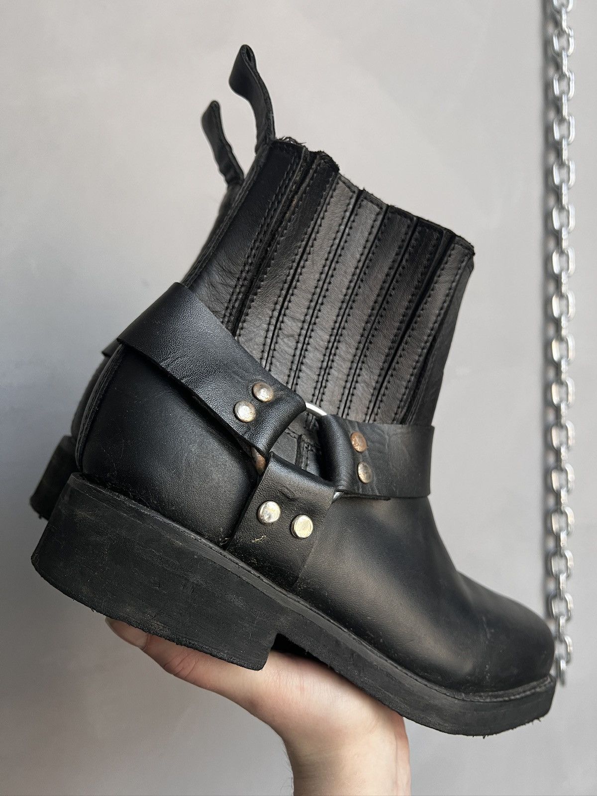 Wrangler Guidi style western Leather Ankle Boots Japanese Style Size US 7 / EU 40 - 3 Thumbnail