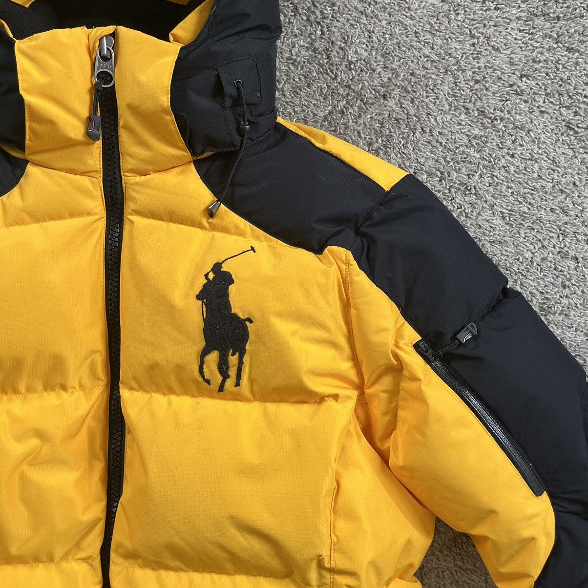 Polo Ralph Lauren 🔴Polo Ralph Lauren Puffer Jacket Size Medium Black Yellow Size US M / EU 48-50 / 2 - 16 Thumbnail