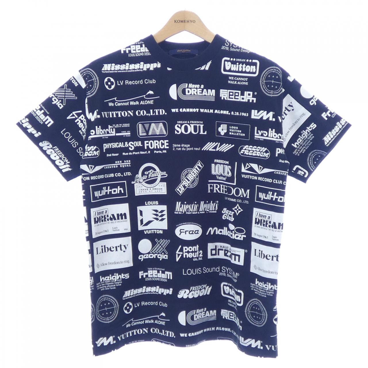 Louis Vuitton Louis Vuitton Louis Vuitton All Over Logo Cotton T Shirt Textile T-Shirts HHY20WNPG DUTY FREE for USA Size ONE SIZE - 1 Thumbnail