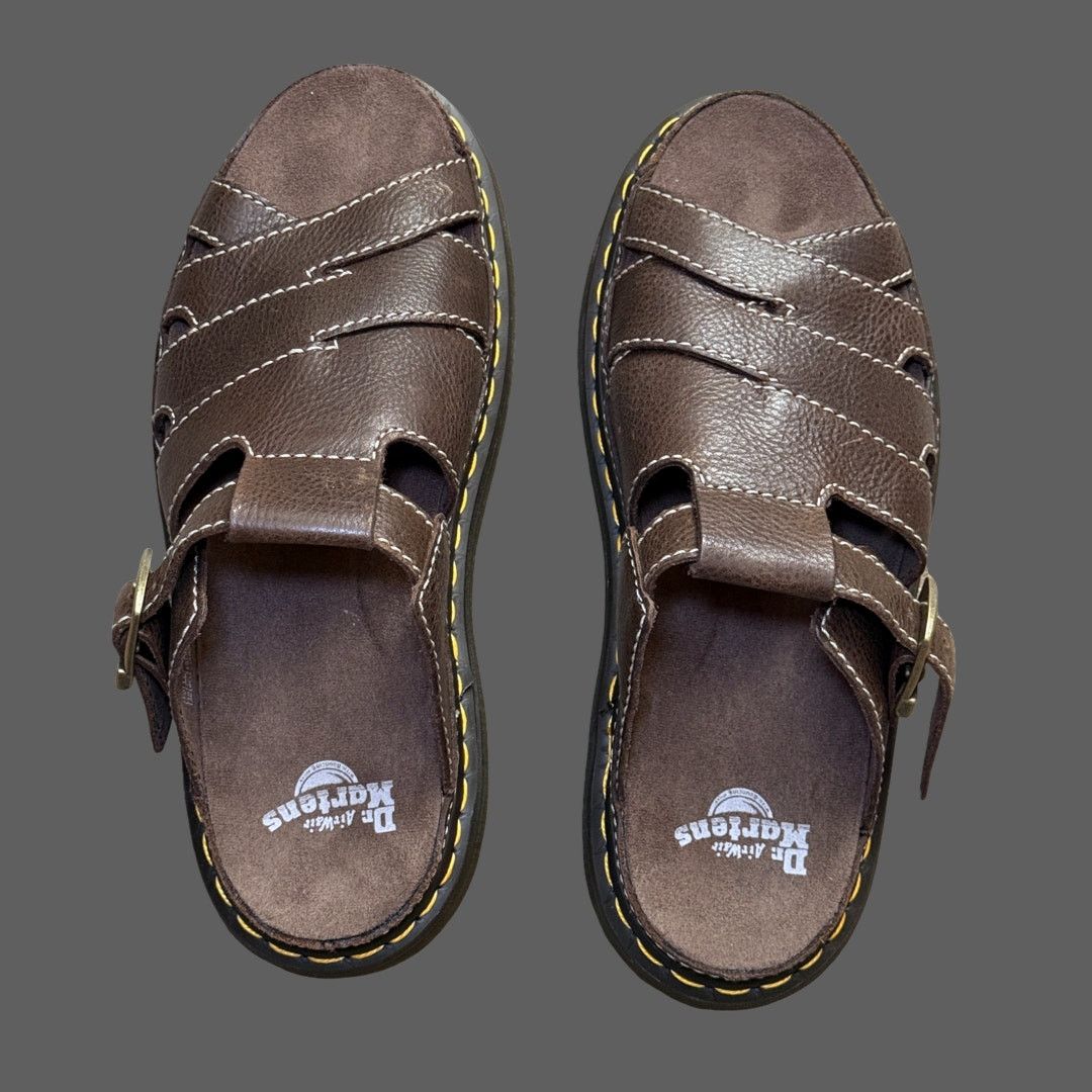 Dr. Martens Dr. Martens Maxxy Slide Brown AR Rogue Leather Sandal 11 Size US 11 / EU 44 - 7 Thumbnail