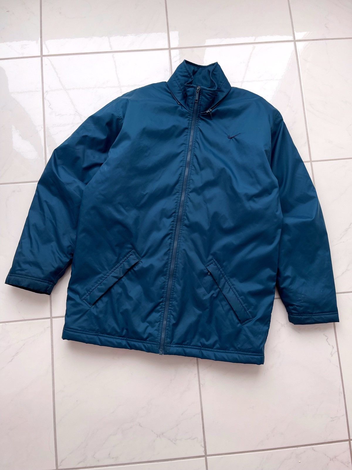 Nike × Vintage Vintage Y2k Nike Nylon Big Logo Jacket Size US M / EU 48-50 / 2 - 3 Thumbnail