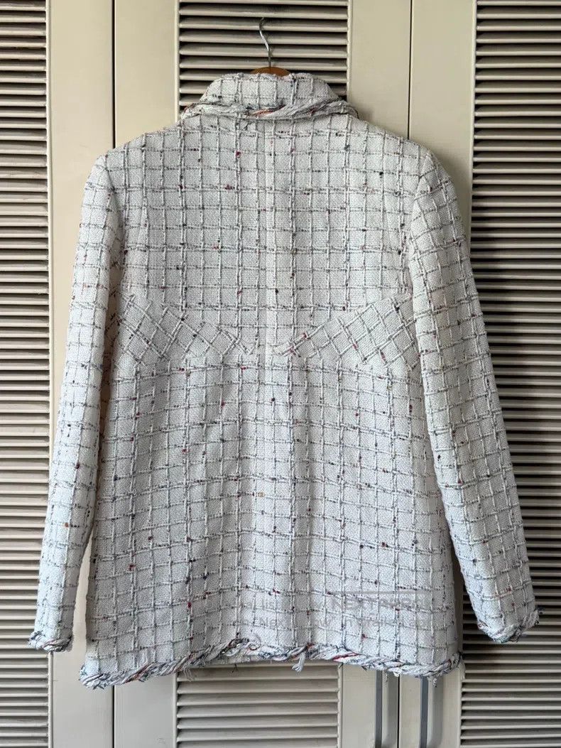 Chanel Chanel Waterfall series pearlescent white plaid jacket Size XS / US 0-2 / IT 36-38 - 2 Thumbnail