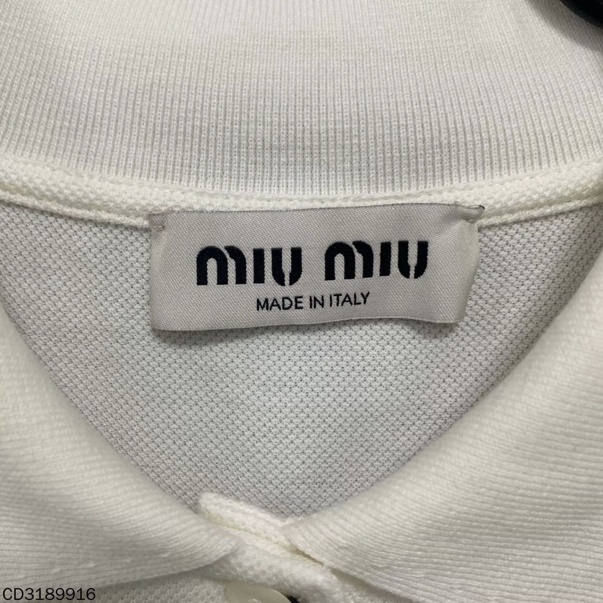 Miu Miu MIU MIU ss25 solid embroidered logo long sleeve sz S Size S / US 4 / IT 40 - 4 Thumbnail