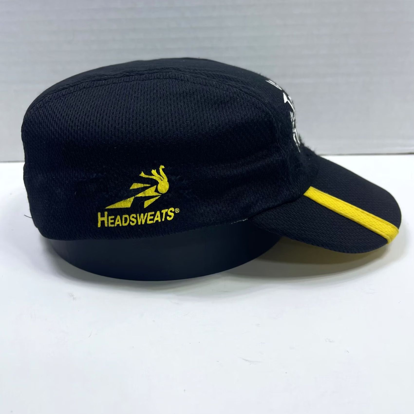 Vintage Headsweats Le Tour de France 3 Panel Cycling Hat Cap Black Lightweight 1 Size Adjustable Mens Hat Size ONE SIZE - 4 Thumbnail
