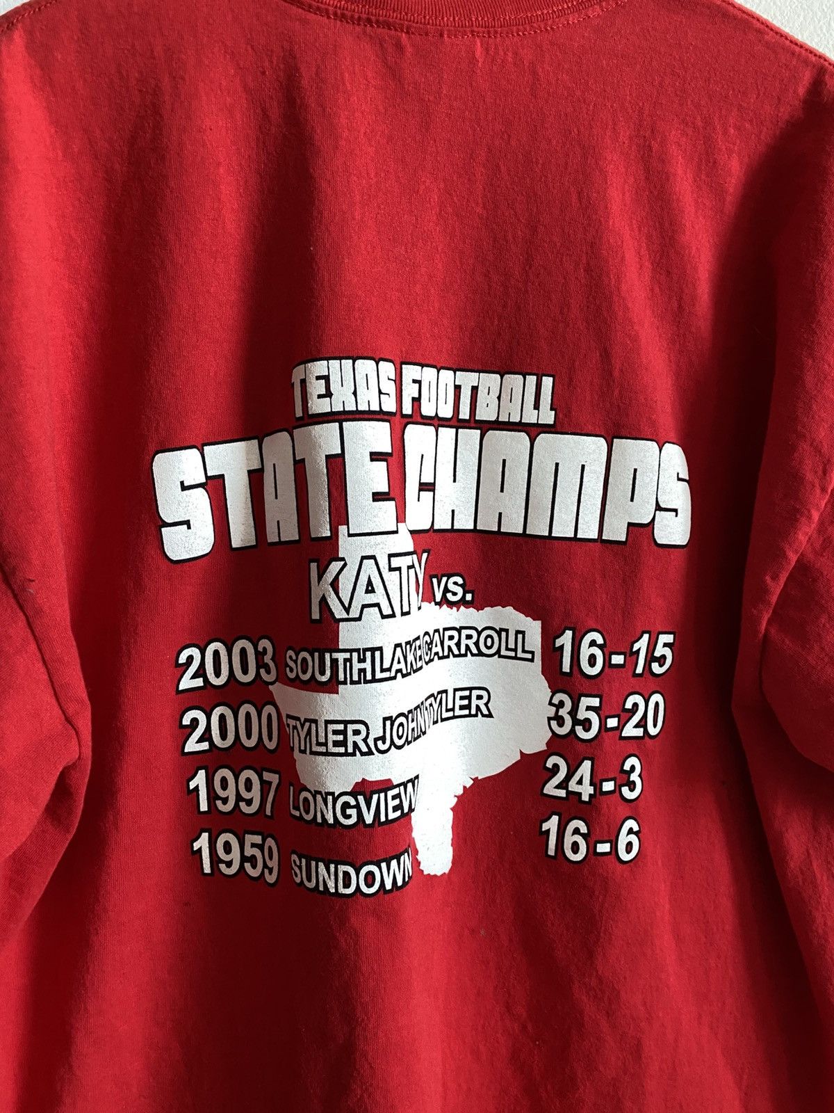 Vintage Vintage 00s Texas Football Champions Tee Size US XXL / EU 58 / 5 - 5 Thumbnail