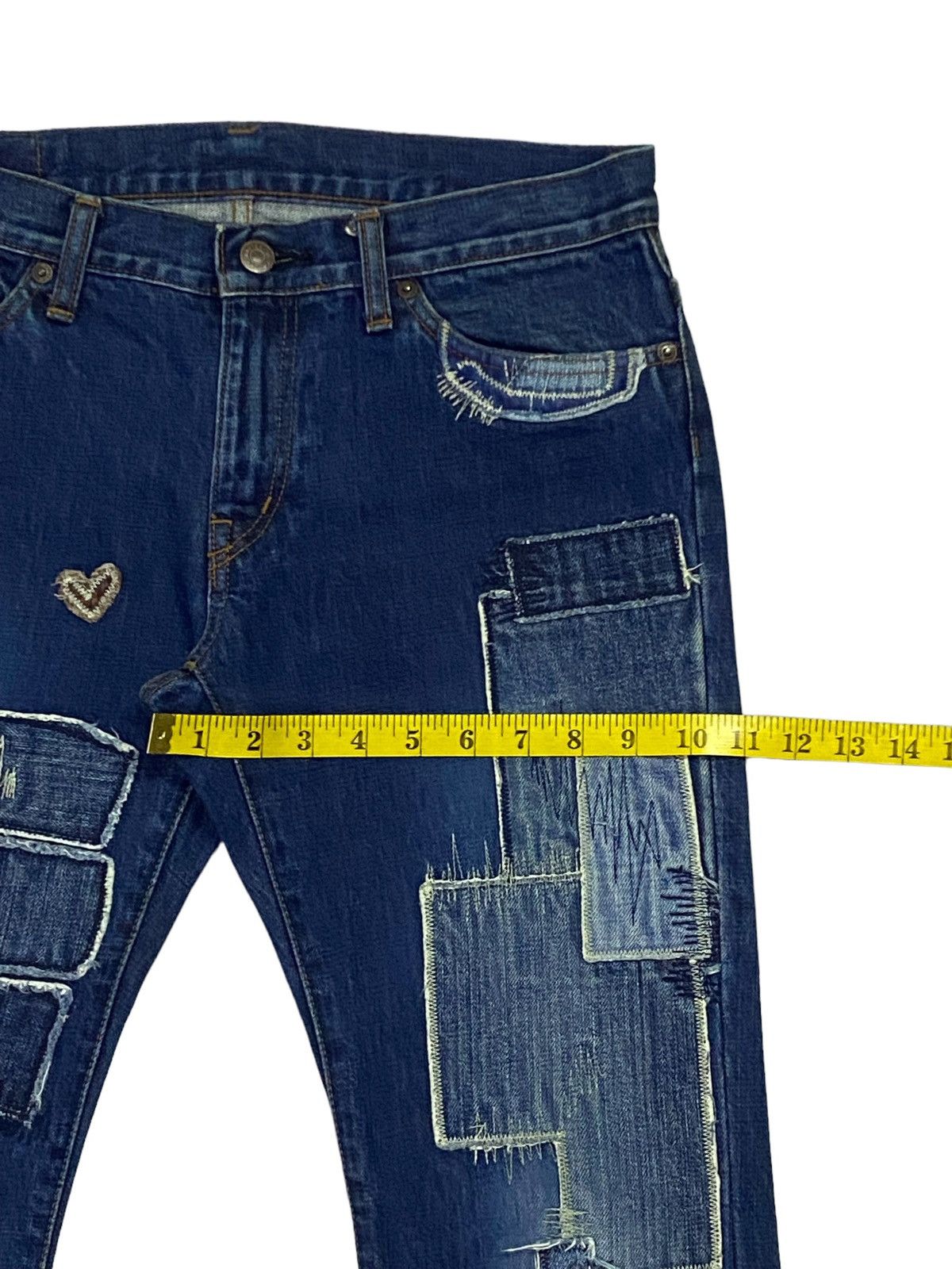 Hysteric Glamour × Japanese Brand Hysteric Glamour Patchwork Denim Pants Size US 30 / EU 46 - 8 Thumbnail