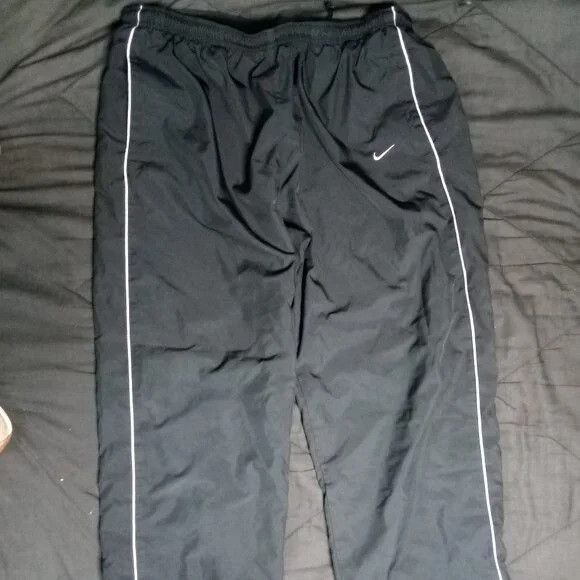 Nike × Vintage Vintage Y2K Nike Striped Mesh Lined Wind Pants Joggers Size US 32 / EU 48 - 2 Thumbnail