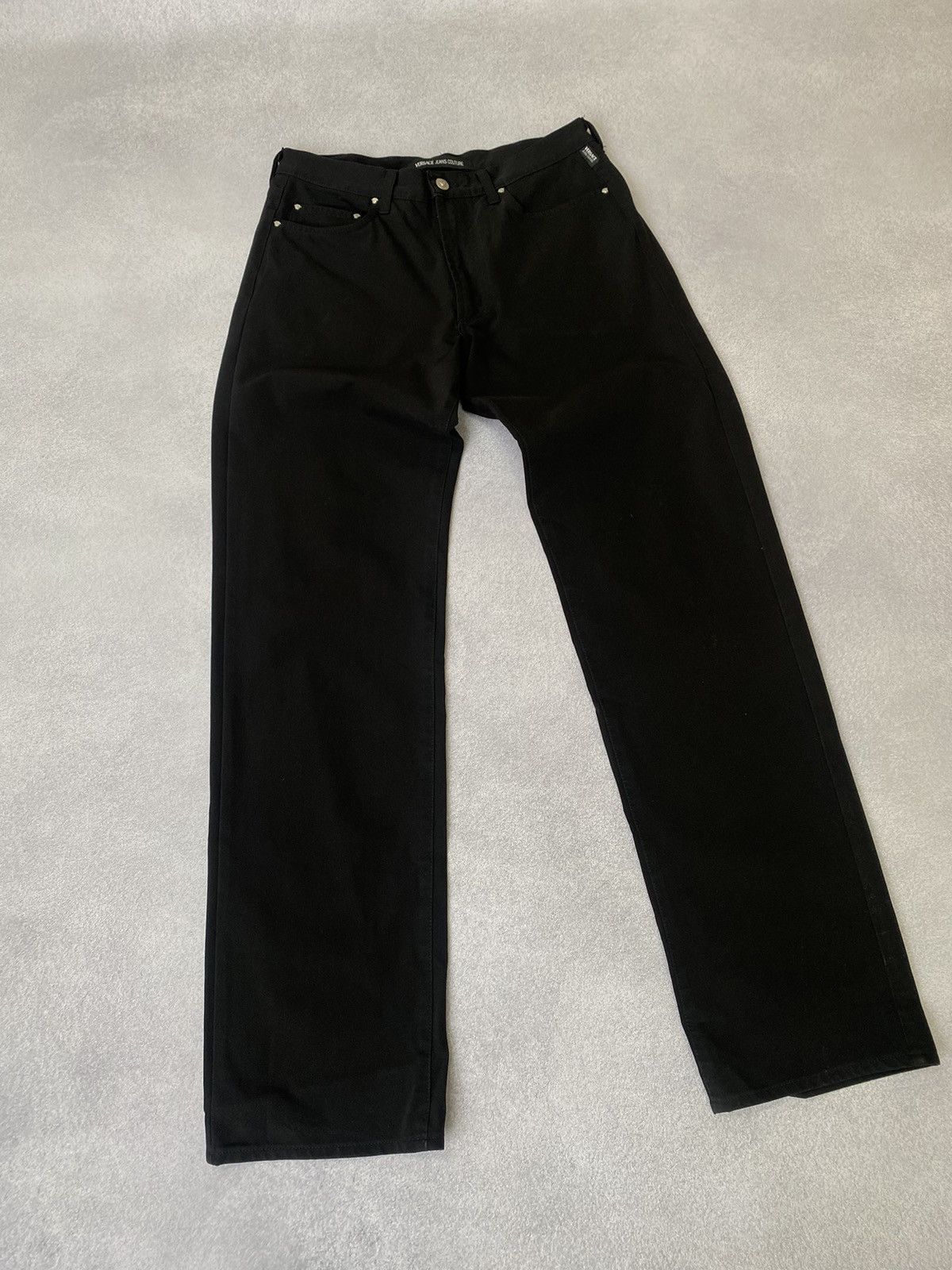 Versace Jeans Couture × Vintage Vintage Versace Jeans Couture Black Pants Size US 34 / EU 50 - 5 Thumbnail