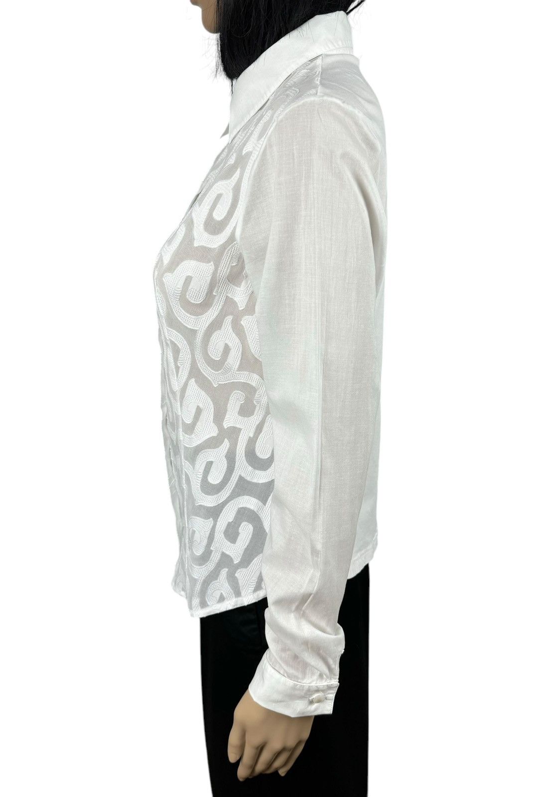 ANNE FONTAINE Anne Fontaine Embroidered Shirt Button Up size 42 Size M / US 6-8 / IT 42-44 - 4 Thumbnail