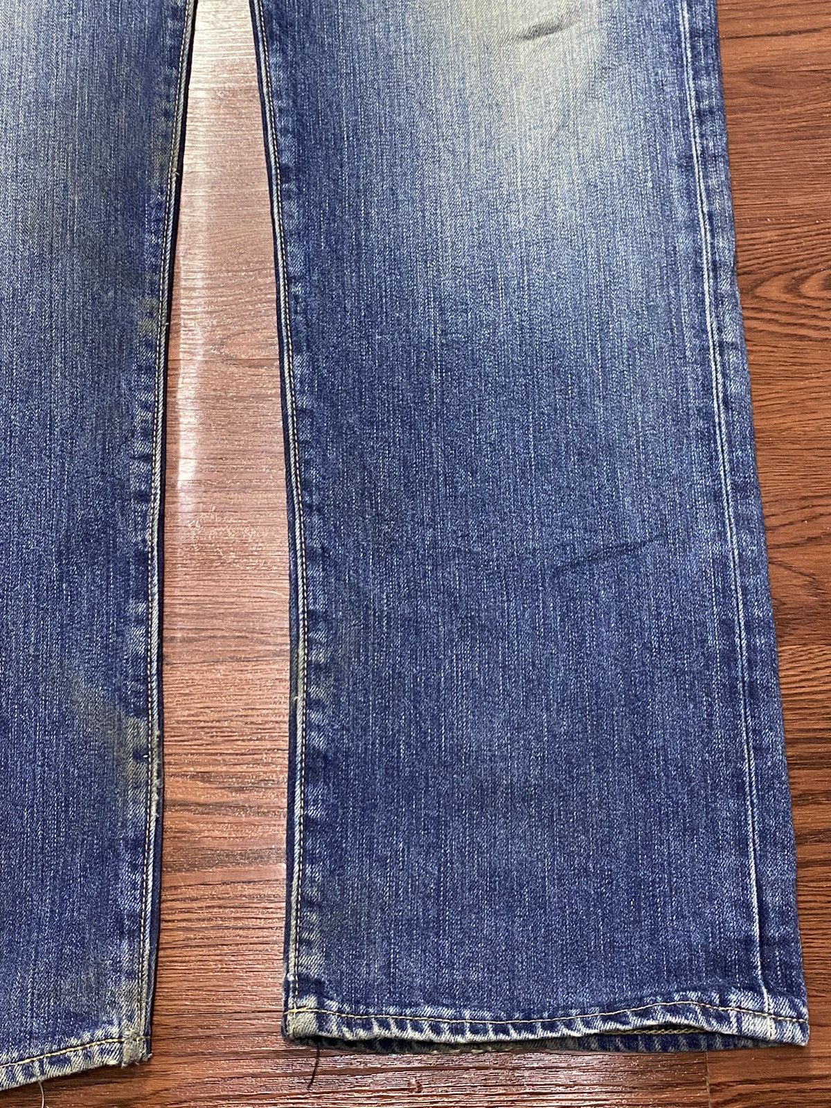 Japanese Brand Vintage Japanese Brands Gu Mud Wash Distressed Loose Jeans Size US 34 / EU 50 - 8 Thumbnail