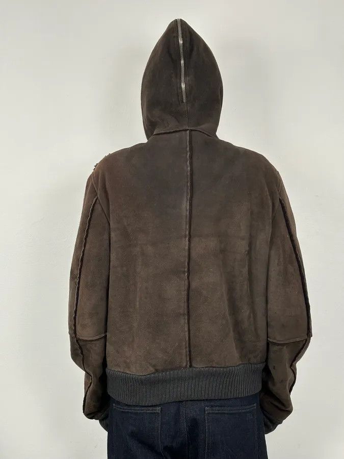 Dolce & Gabbana AW2004 Dolce & Gabbana Shearling Hooded Suede Bomber Jacket Size US L / EU 52-54 / 3 - 3 Thumbnail