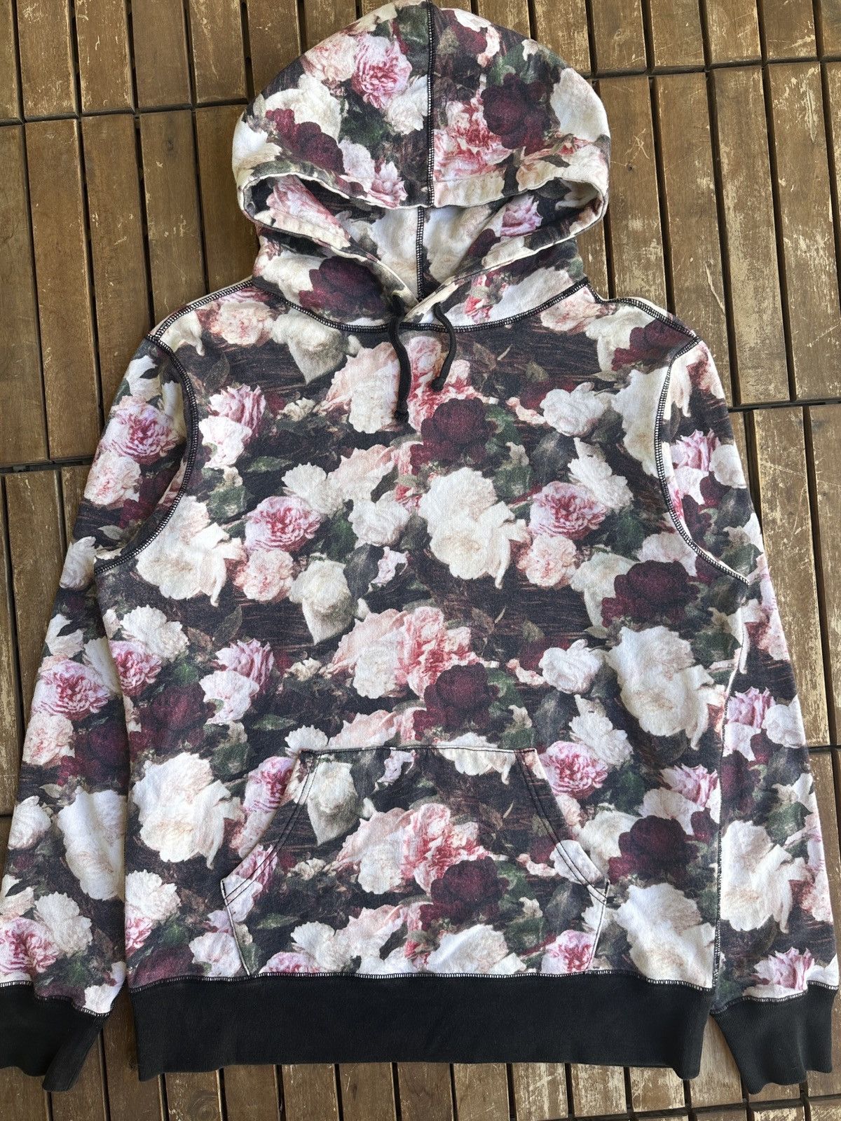 Supreme PCL Hoodie (Power Corruption Lies) Floral Print FW13