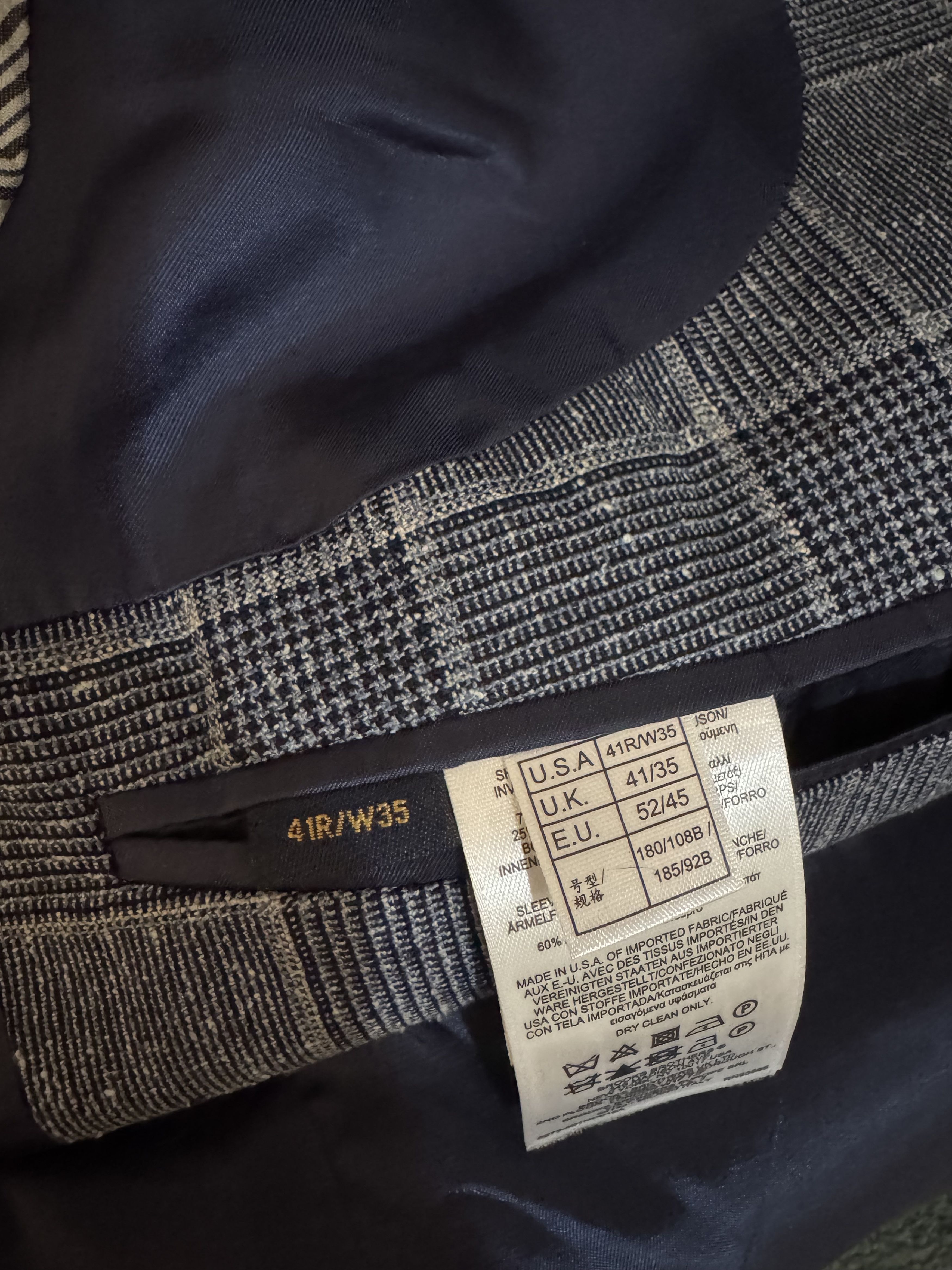 Brooks Brothers MiUSA Wool-silk 1818 Suit Size 38R - 9 Thumbnail
