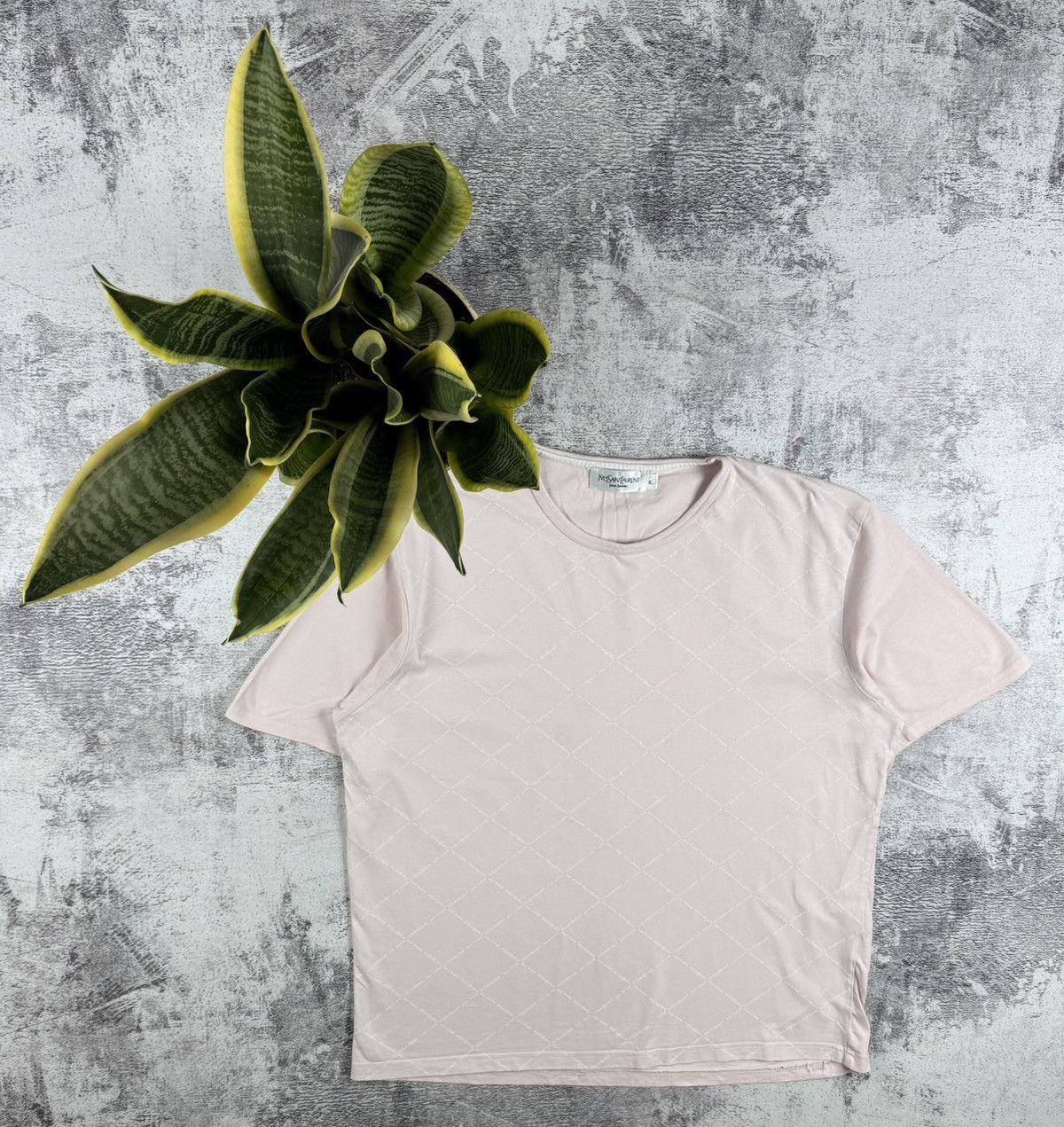 Yves Saint Laurent Yves Saint Laurent Monogram Rose Jersey T Shirt Tee Shirt Size US XL / EU 56 / 4 - 1 Thumbnail