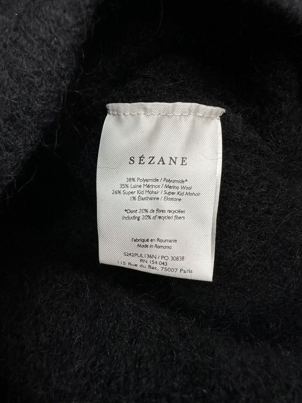 Sezane SEZANE Rudy Jumper Sweater Super Kid Mohair / Wool Size XS Size XS / US 0-2 / IT 36-38 - 9 Thumbnail