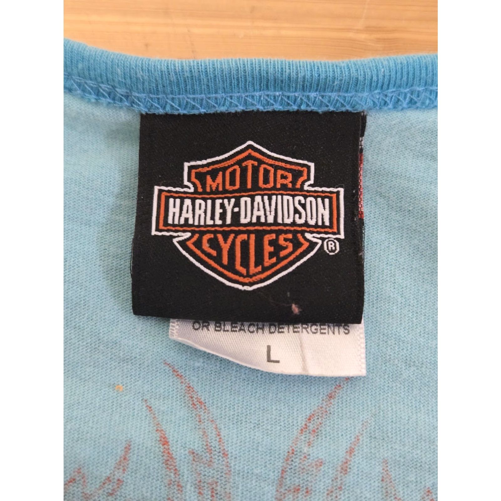 Harley Davidson Harley-Davidson Tank Top Womens Large Blue Tucson Arizona Biker Wings Graphic Size L / US 10 / IT 46 - 3 Thumbnail