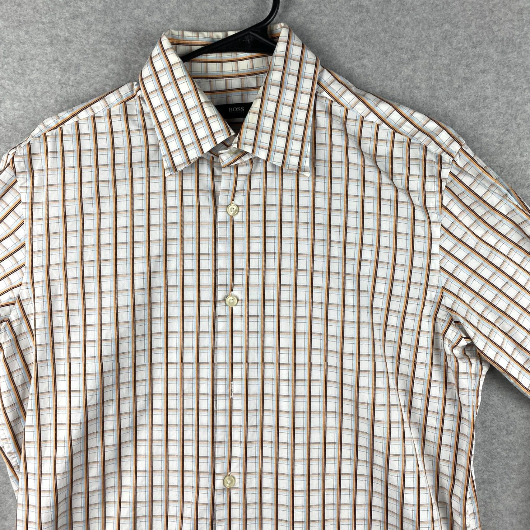 Hugo Boss Hugo Boss Button Up Shirt Mens 16.5 36/37 Multicolor Long Sleeve Knit Preppy Size US XL / EU 56 / 4 - 2 Thumbnail